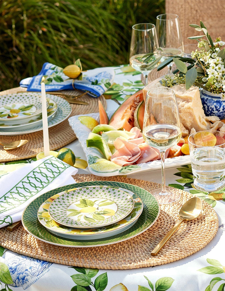 Set platos botana Limone de porcelana 4 piezas 3