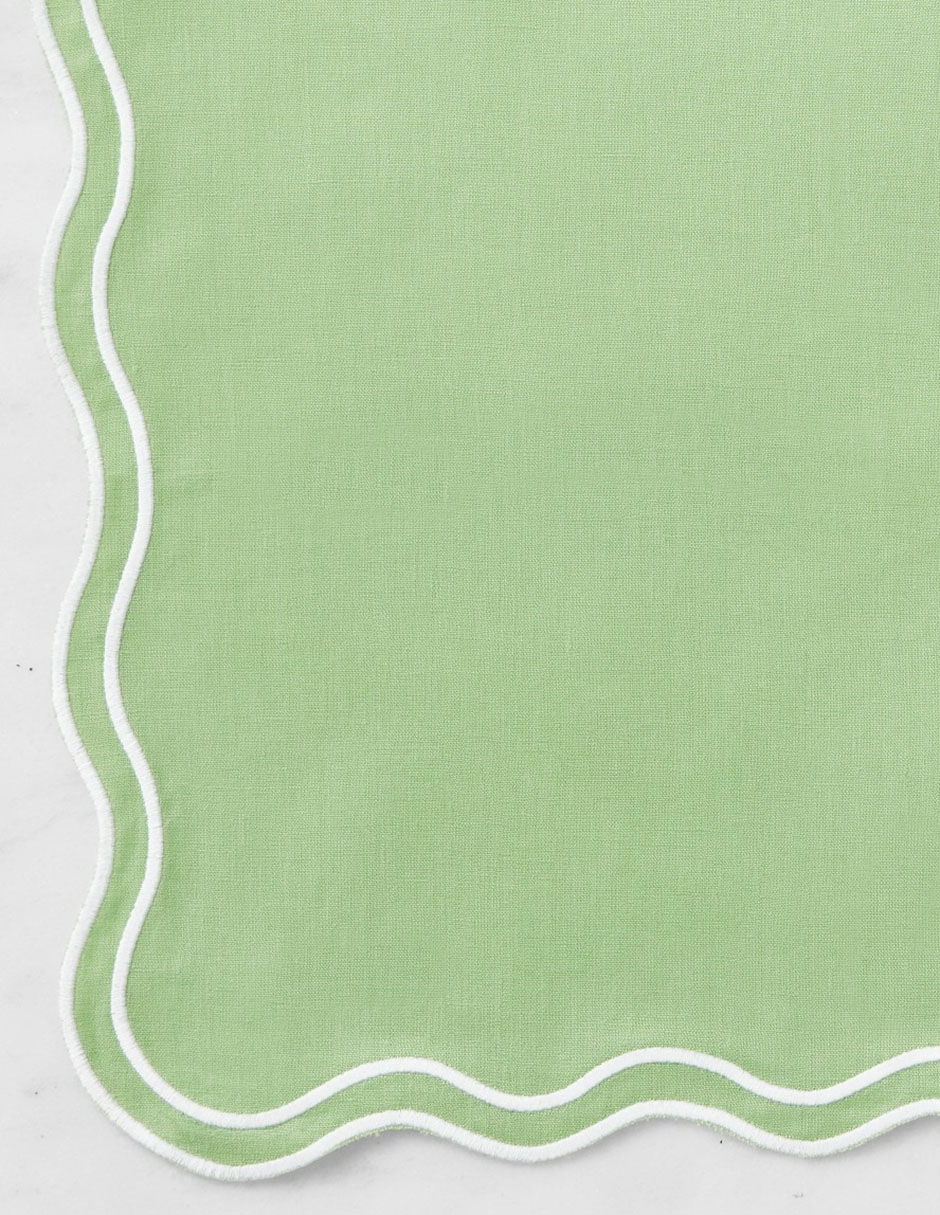 Set mantel individual rectangular de algodón Aerin 2
