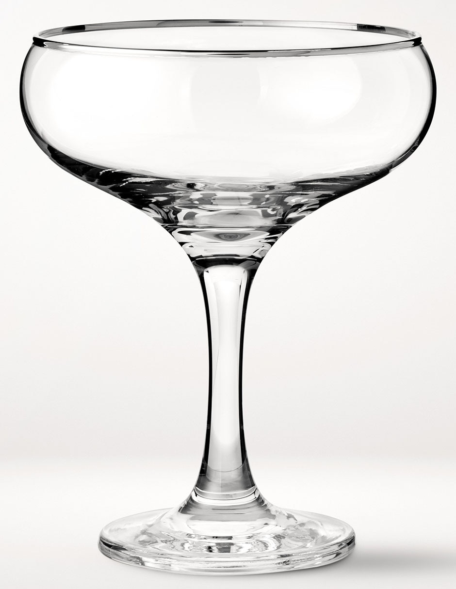Copa para cóctel Silver Rim de vidrio Copa para cóctel Silver Rim de vidrio