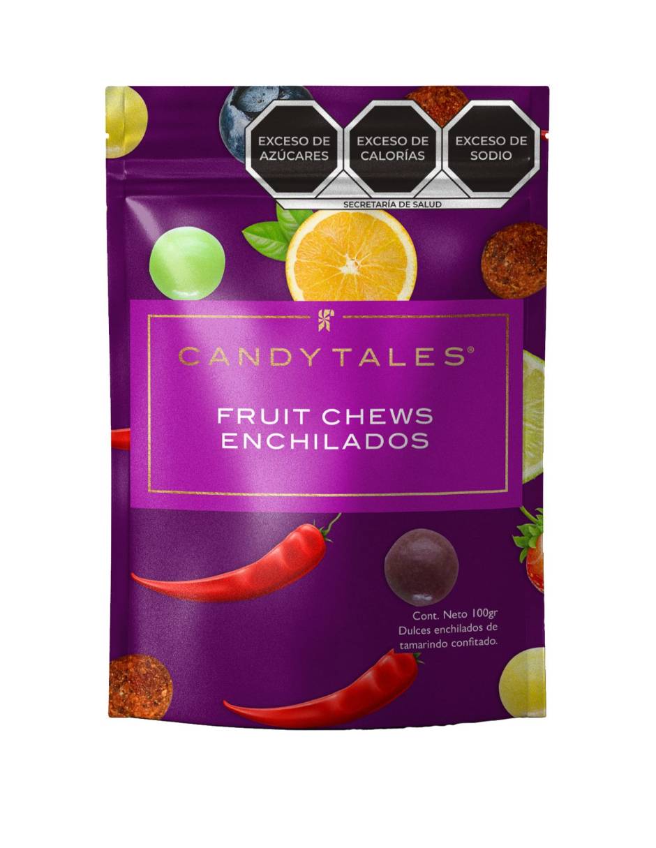 Gomitas Frutas enchiladas con 100 g