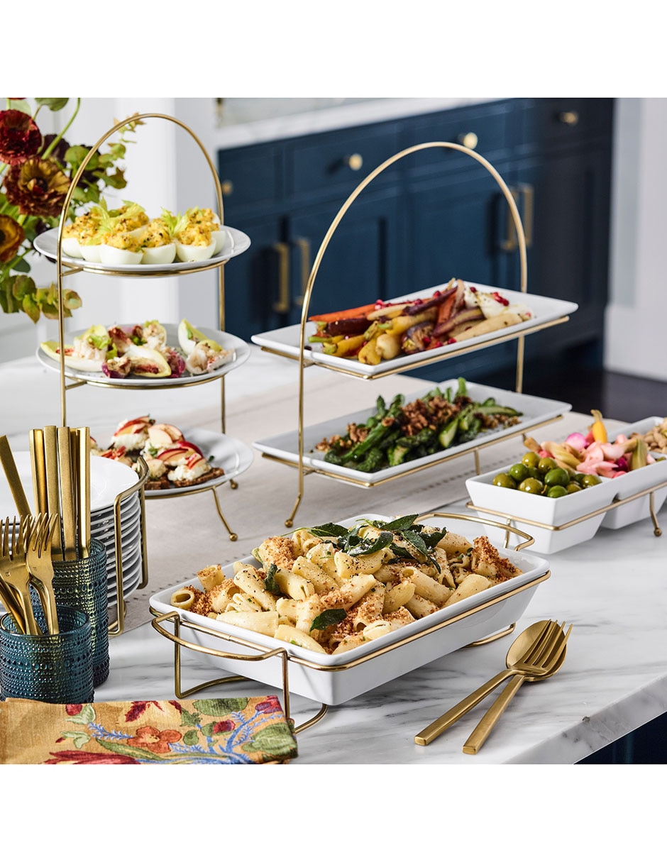 Botanero Open Kitchen de Porcelana con 3 divisiones 2