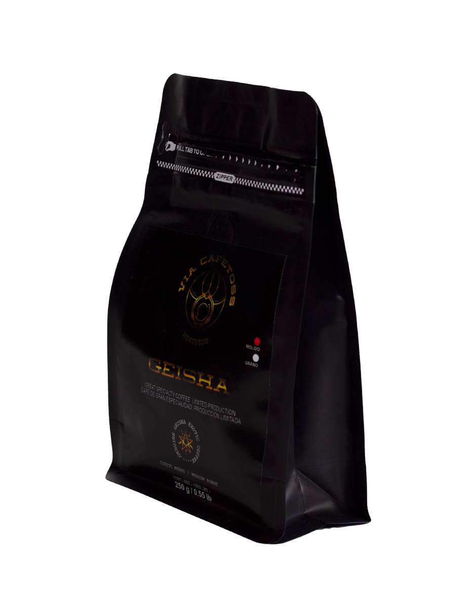 Café molido molido sabor natural de México Geisha 250 g 3