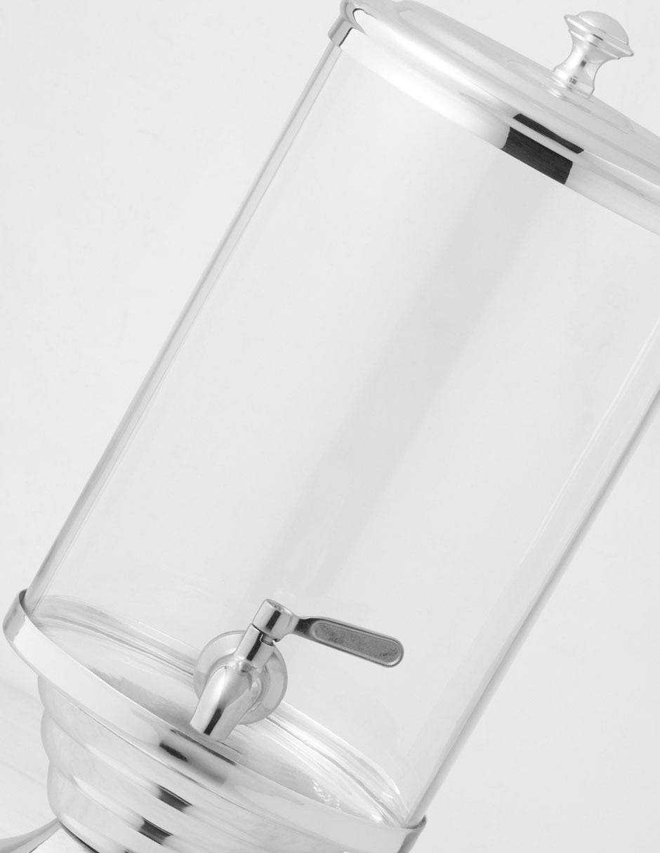Vitrolero de vidrio Heirloom Silver 2