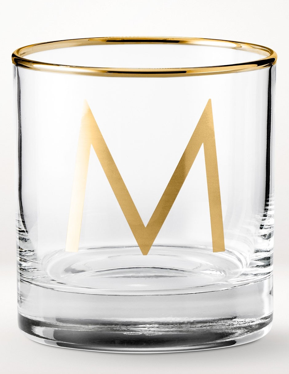 Vaso cocktail Monogram M de vidrio Vaso cocktail Monogram M de vidrio