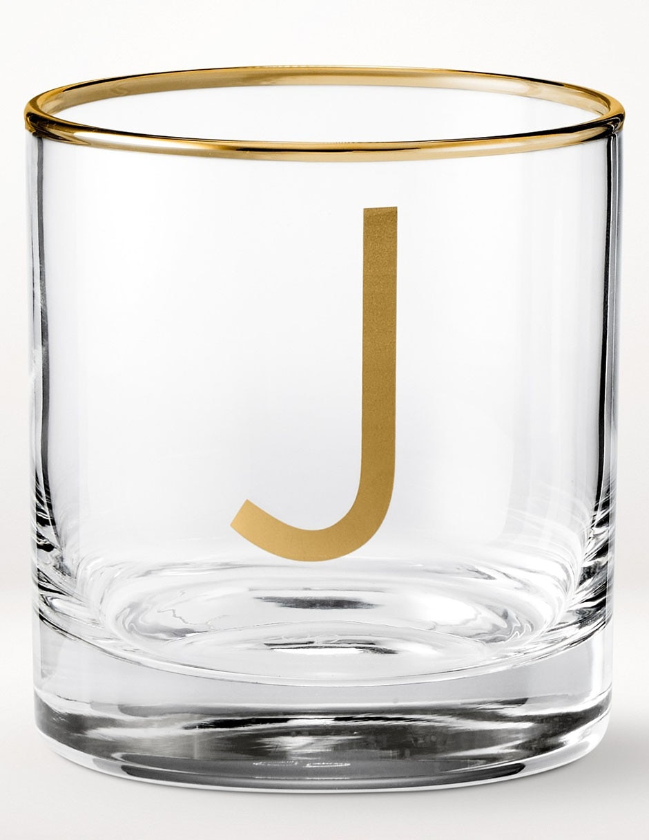 Vaso cocktail Monogram J de vidrio
