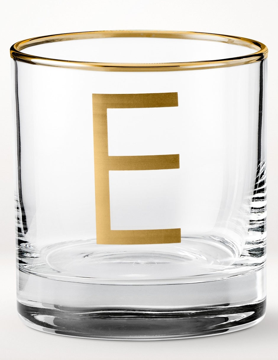 Vaso cocktail Monogram E de vidrio Vaso cocktail Monogram E de vidrio