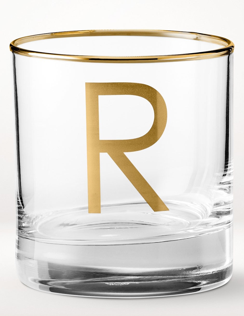 Vaso Doble Pack Monogram R de vidrio
