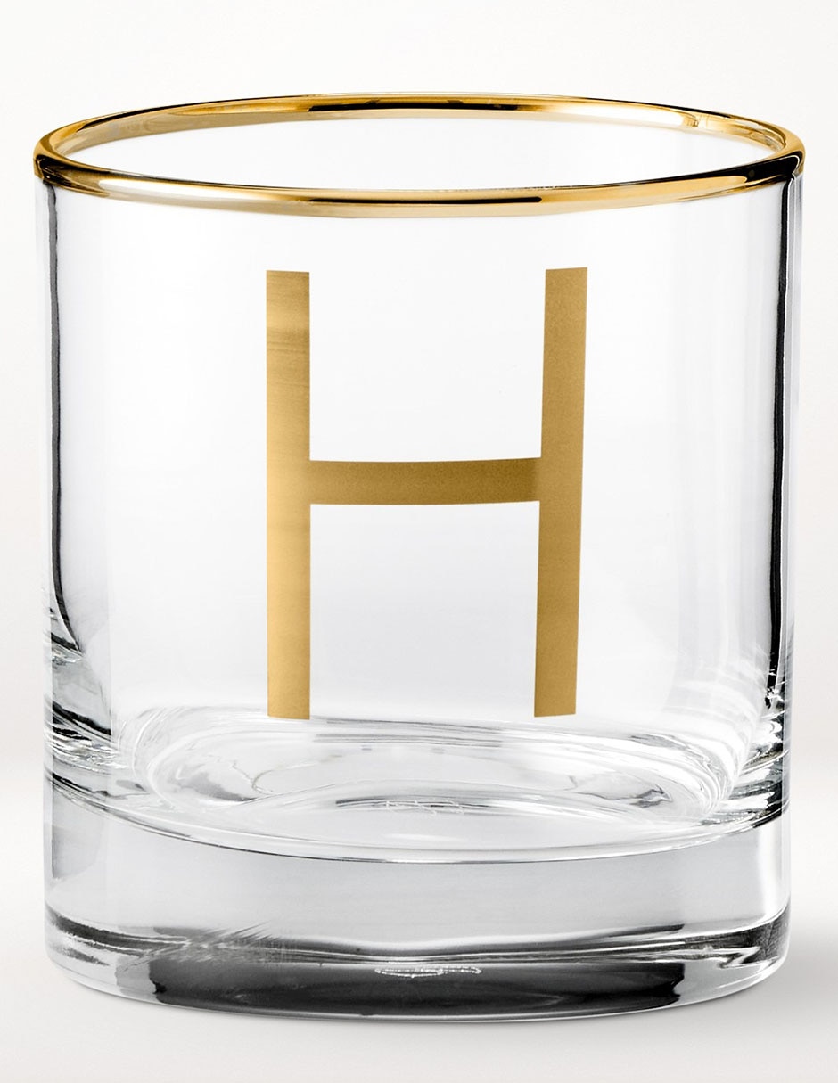 Vaso cocktail Monogram H de vidrio Vaso cocktail Monogram H de vidrio