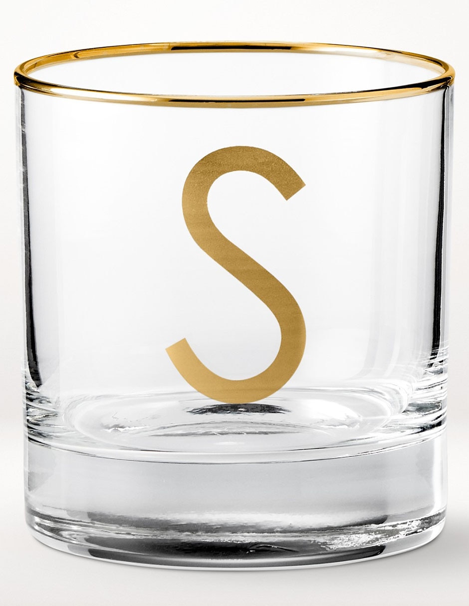 Vaso cocktail Monogram S de vidrio Vaso cocktail Monogram S de vidrio