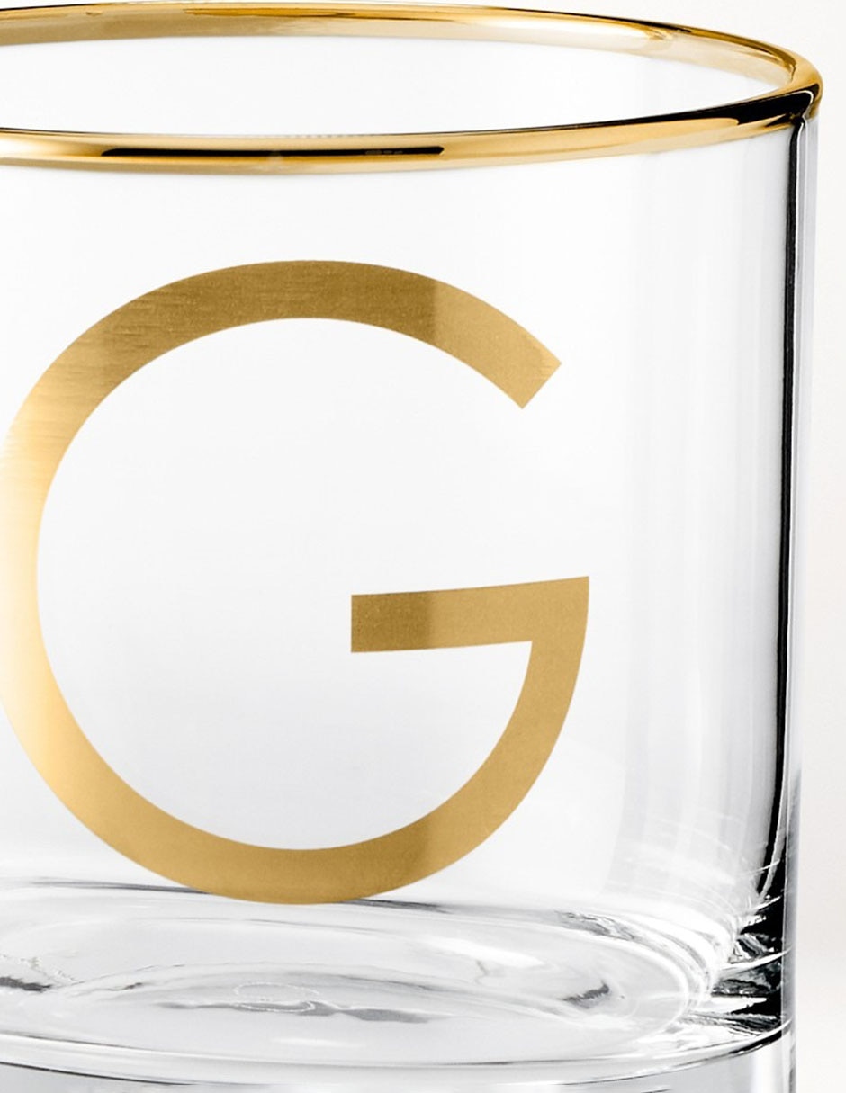 Vaso cocktail Monogram G de vidrio 2