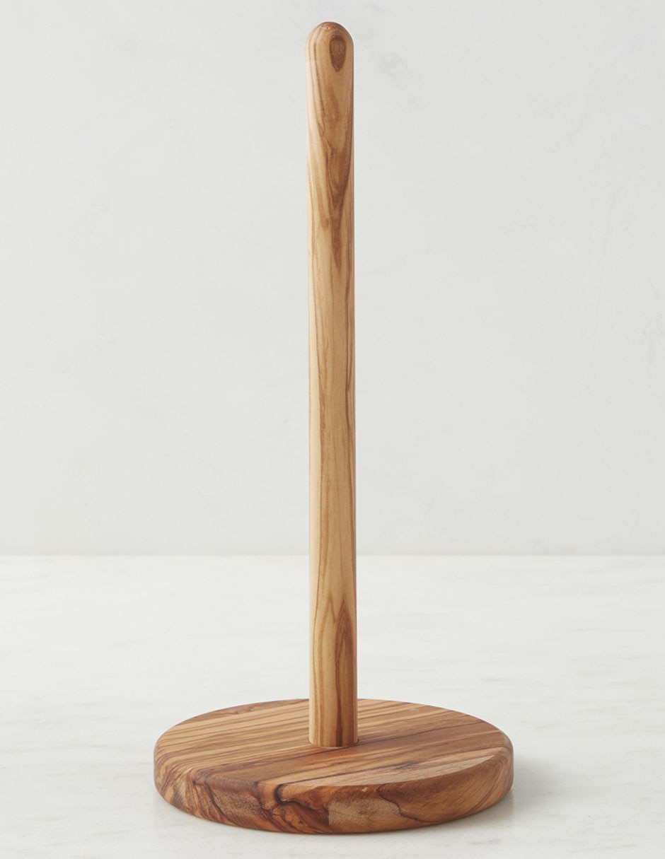Portarrollos de madera Olivewood 1 rollo 2