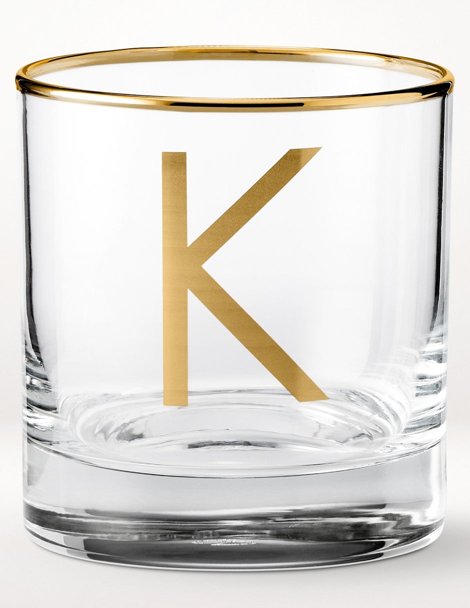 Vaso cocktail Monogram K de vidrio