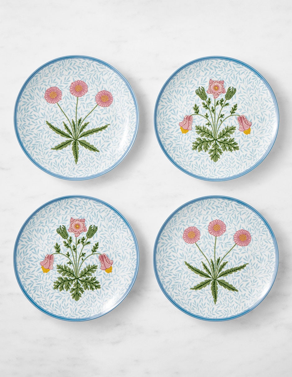 Set platos ensalada Morris & Co de porcelana 4 piezas Set platos ensalada Morris & Co de porcelana 4 piezas