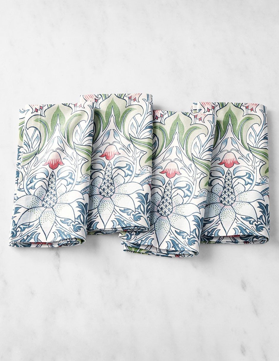 Set servilleta Morris & Co de algodón 4 piezas