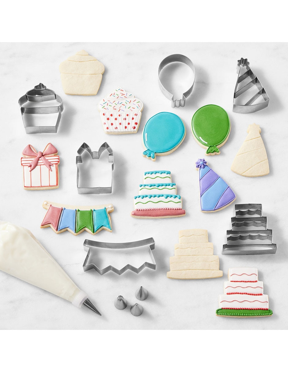 Set cortadores de galletas Birthday