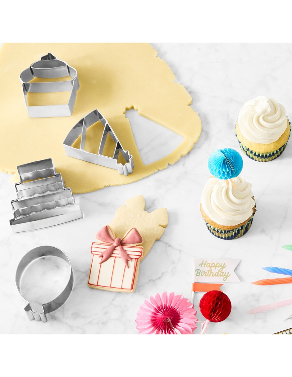 Set cortadores de galletas Birthday 2