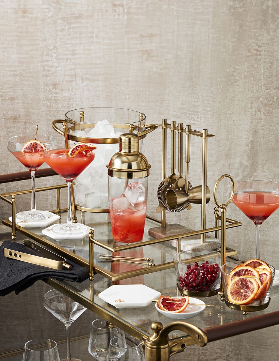 Set de portavasos Honeycomb de marmól 4 piezas 4