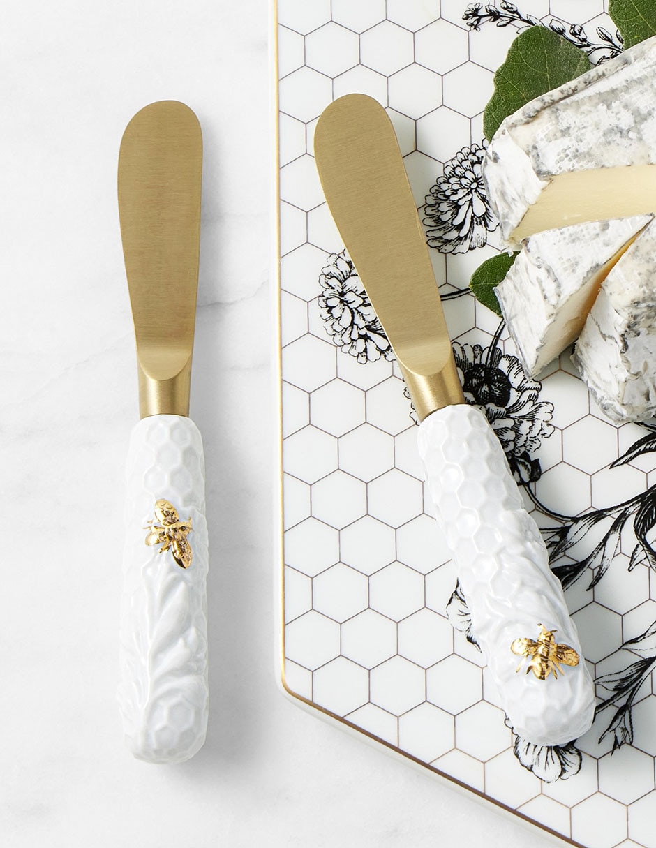 Set de cuchillos para quesos honeycomb 2 piezas 1