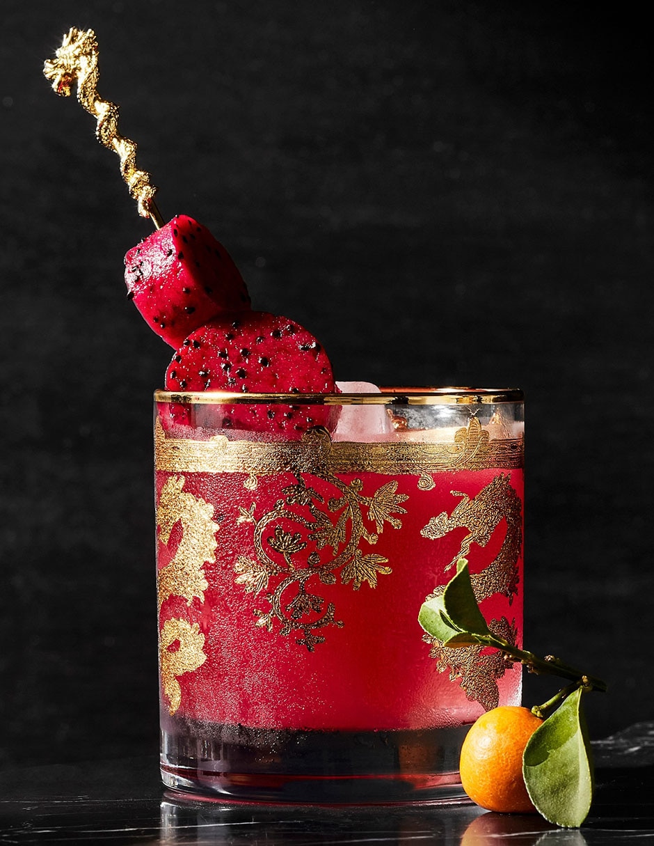 Mix cocktail Red Dragon sabor fresa 710 ml 2