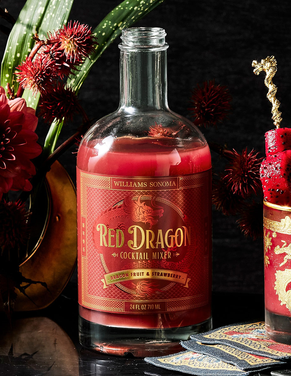 Mix cocktail Red Dragon sabor fresa 710 ml 4