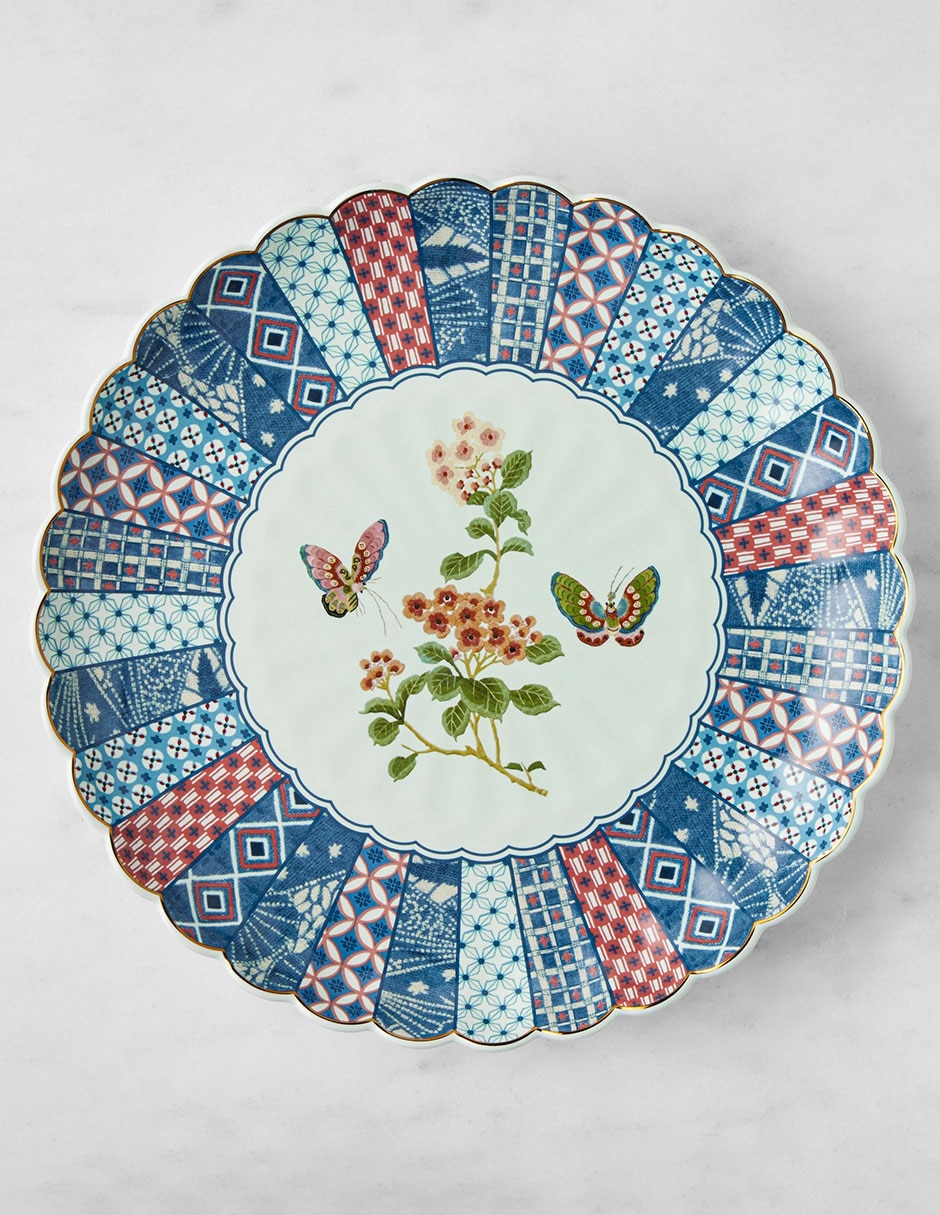 Plato trinche Akino de porcelana