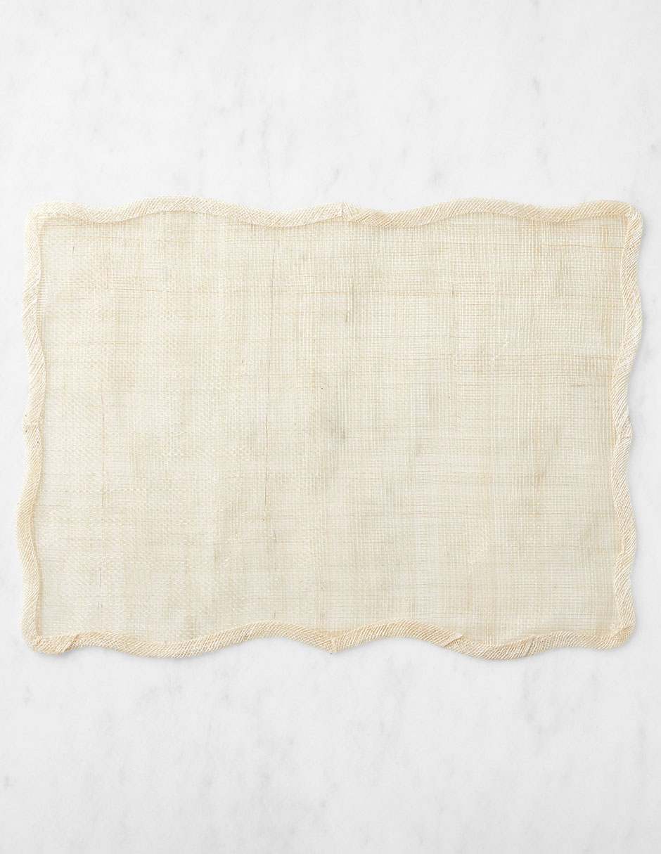 Mantel individual rectangular Abaca