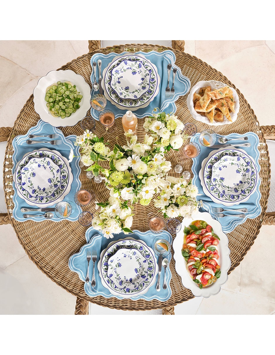 Plato ensalada Garden Bouquet de cerámica 3