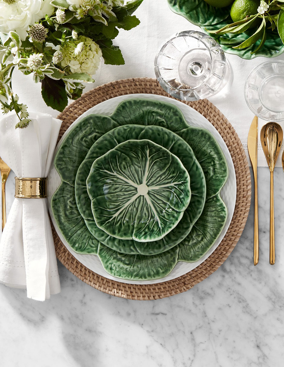 Set platos trinche Cabbage de barro 4 piezas 3