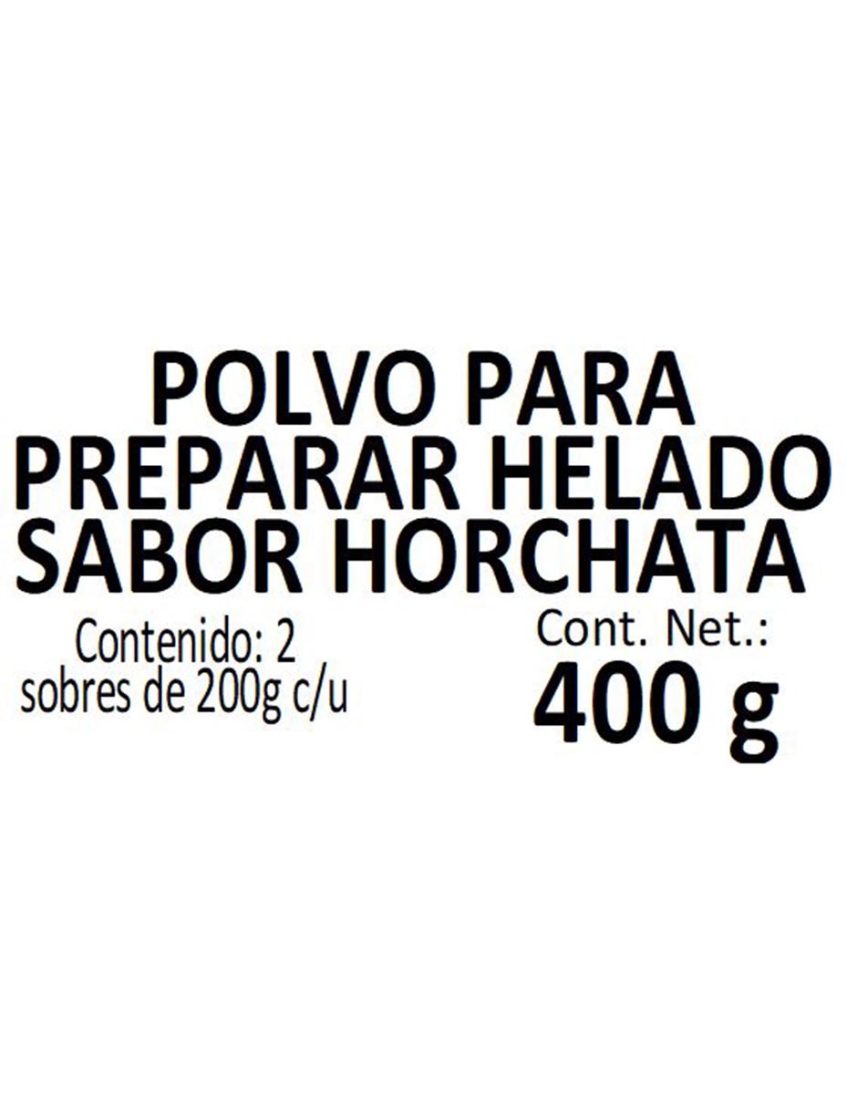 Mix helado de horchata Starter 5