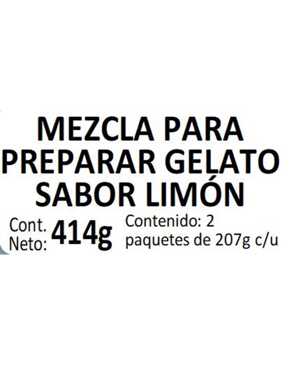 Mix helado limón Gelato Starter 7