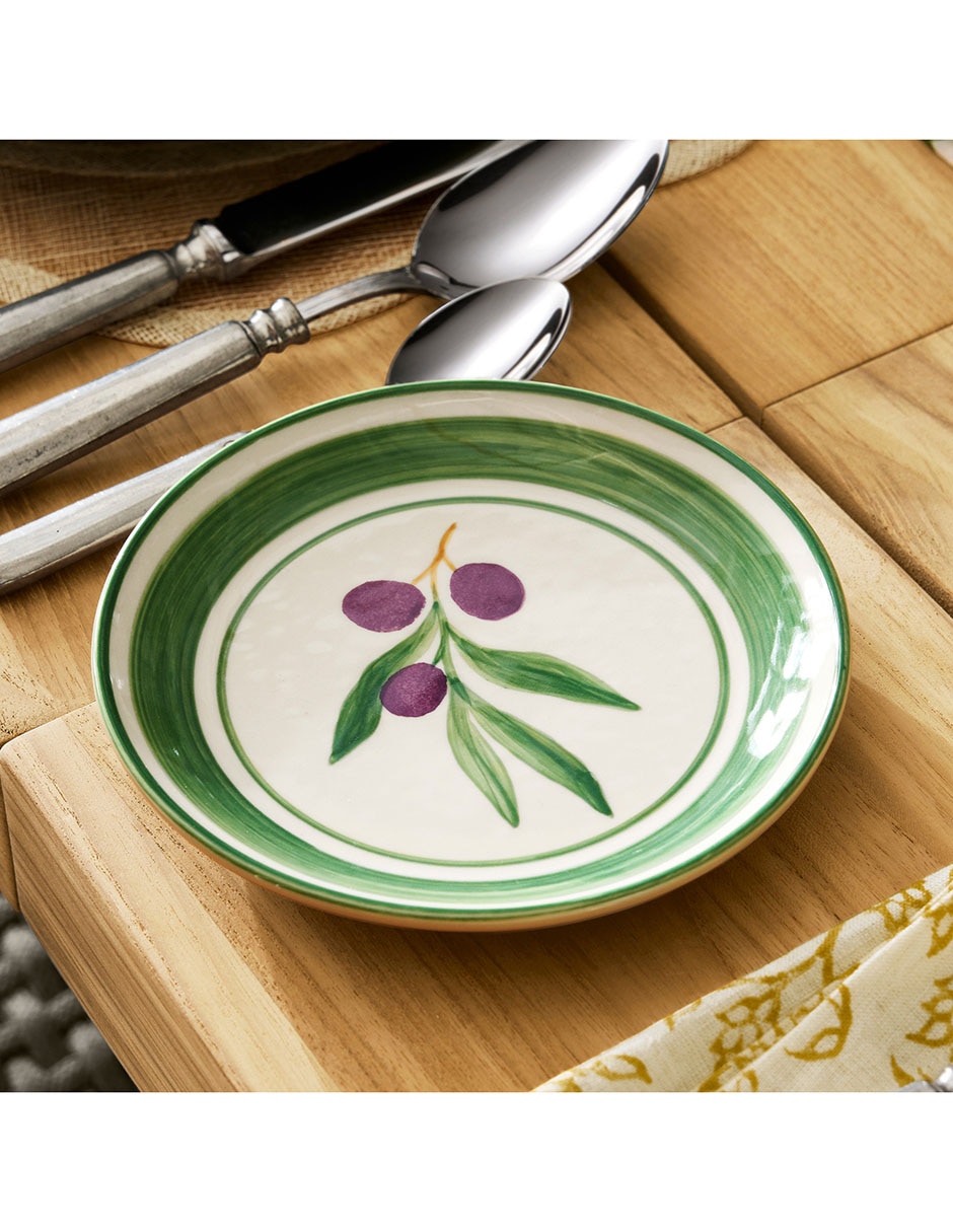 Set platos botana Provencal de cerámica 4 piezas 3