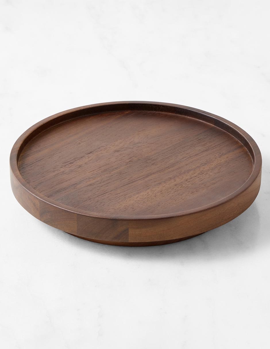Charola giratoria Hold Everything de madera 2