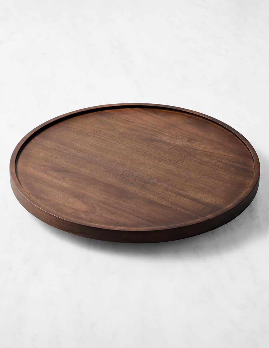 Charola giratoria Hold Everything de madera 3