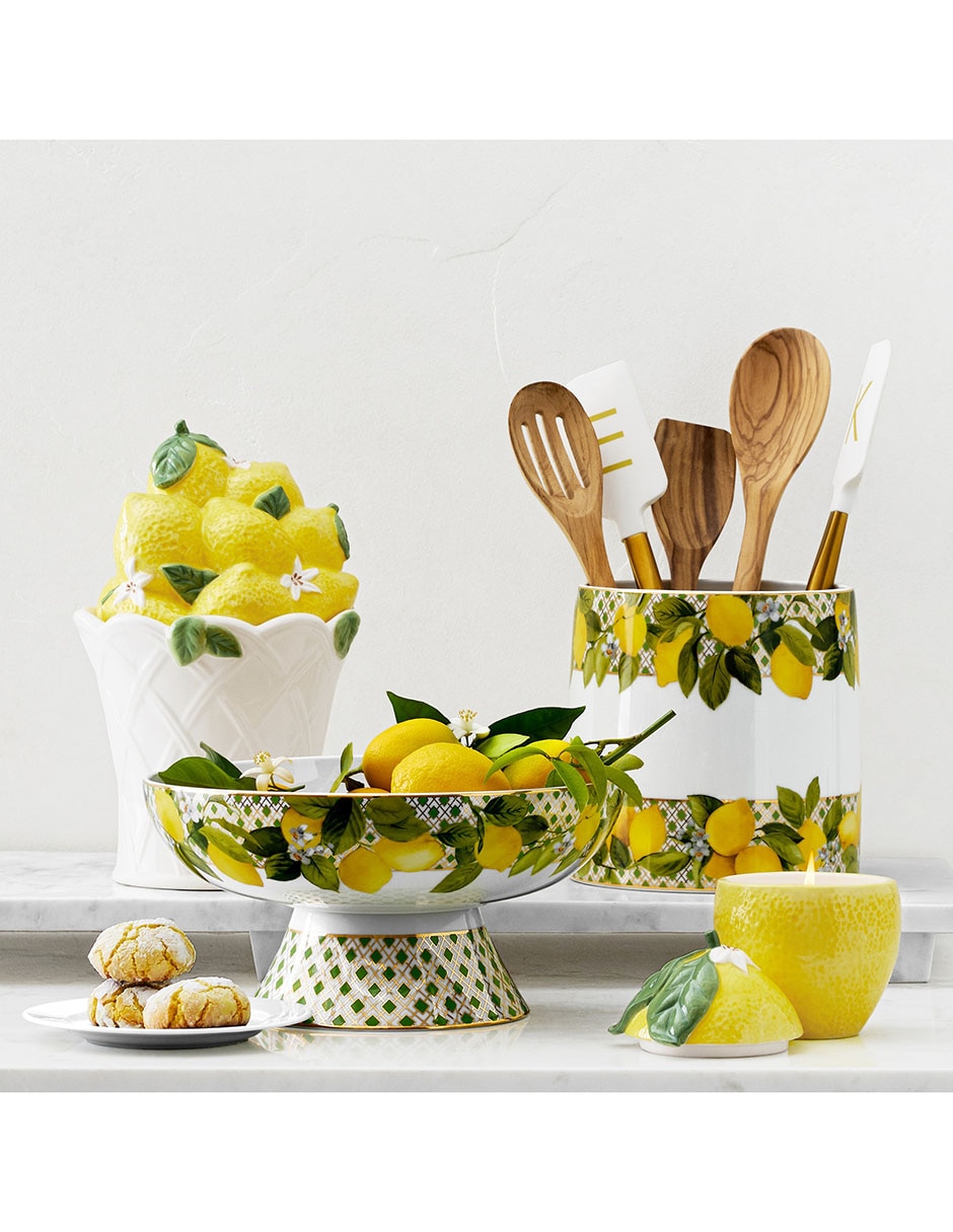 Porta cubiertos Limone de porcelana 3