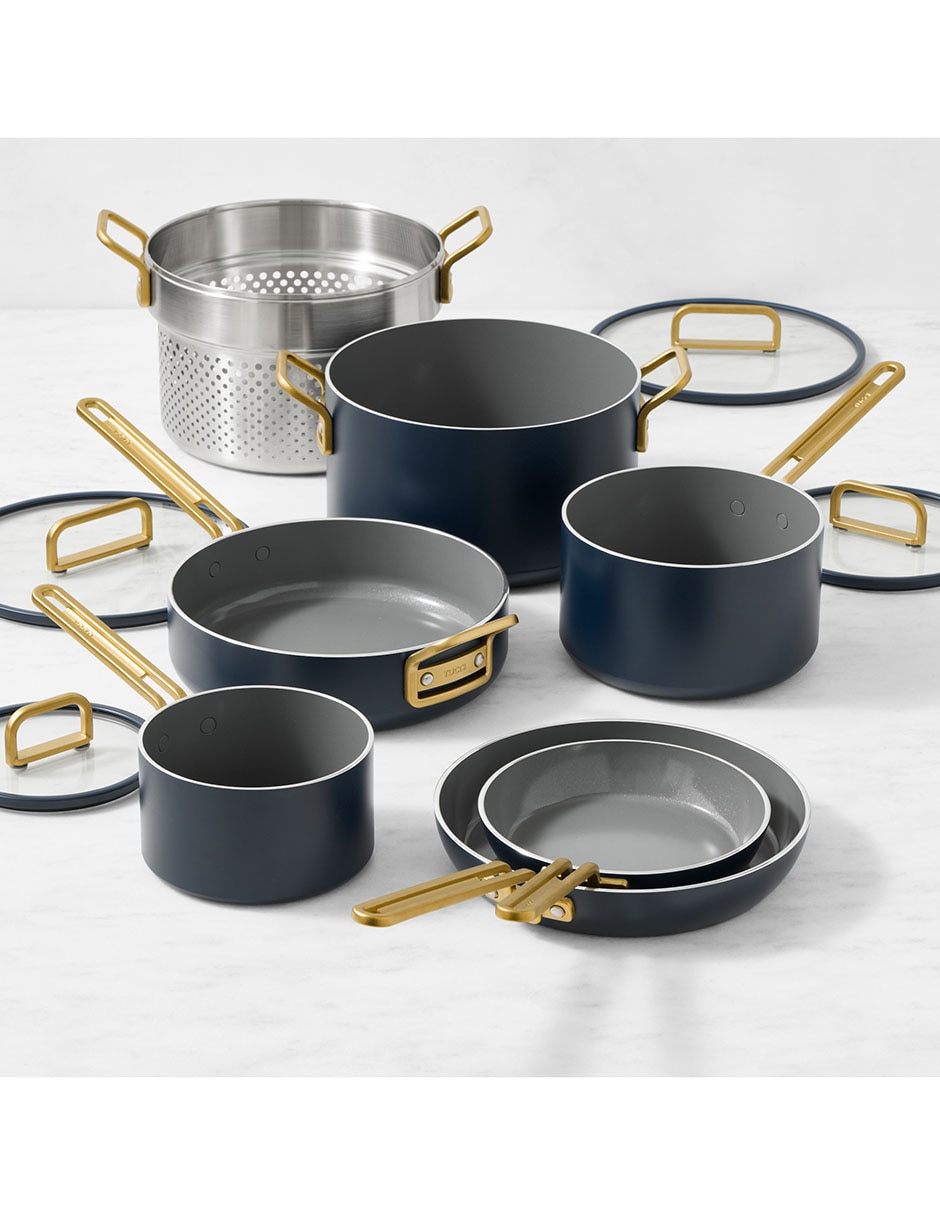 Batería de cocina Stanley Tucci de aluminio antiadherente cerámica 11 piezas 5