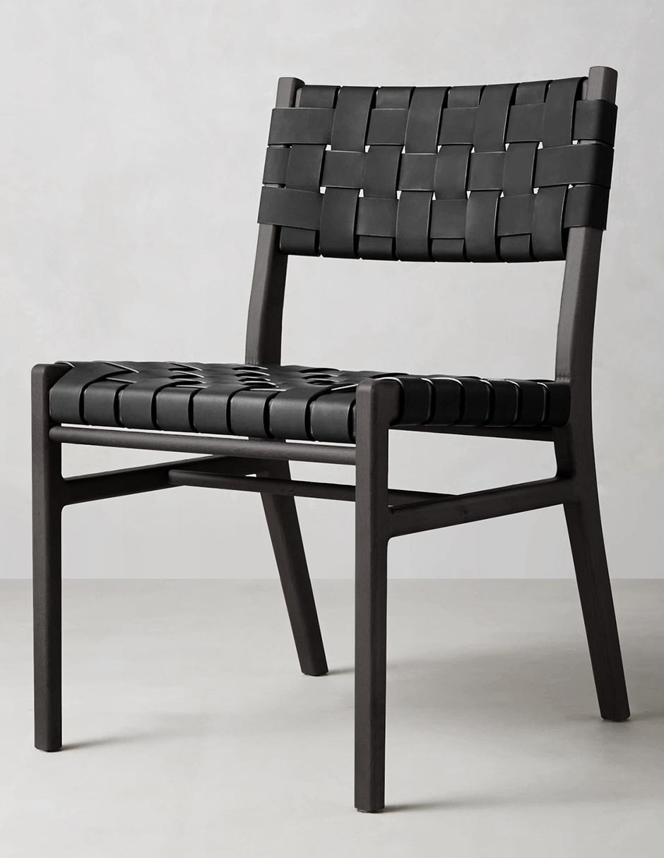 Silla sin brazos Stratton de madera 4