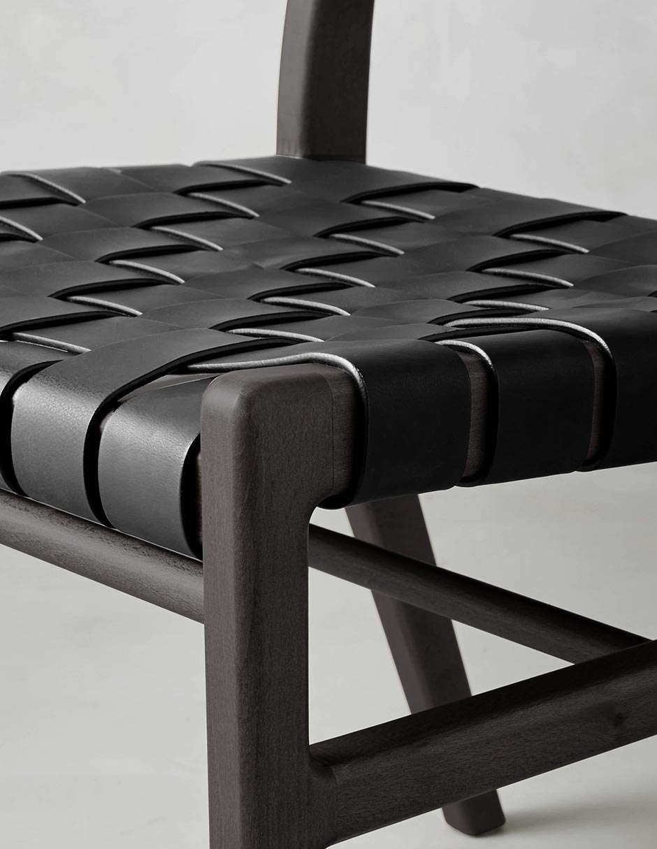 Silla sin brazos Stratton de madera 7