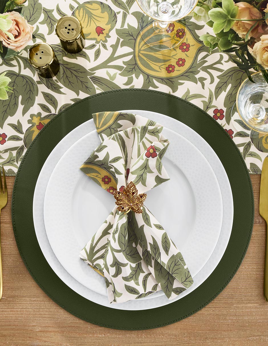 Set aro servilleta Jeweled Leaf 3