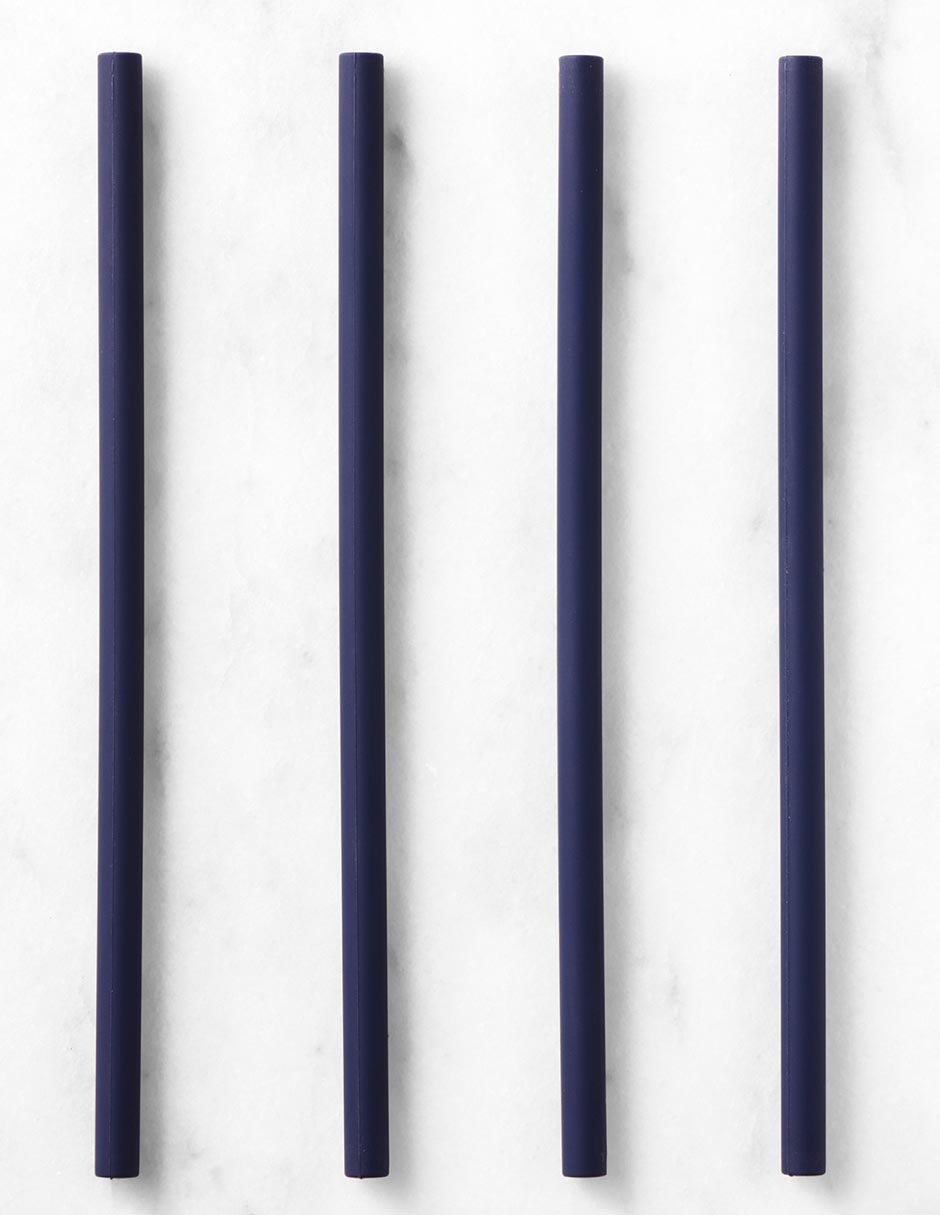 Set de popotes Classic de silicón con 4 piezas 2