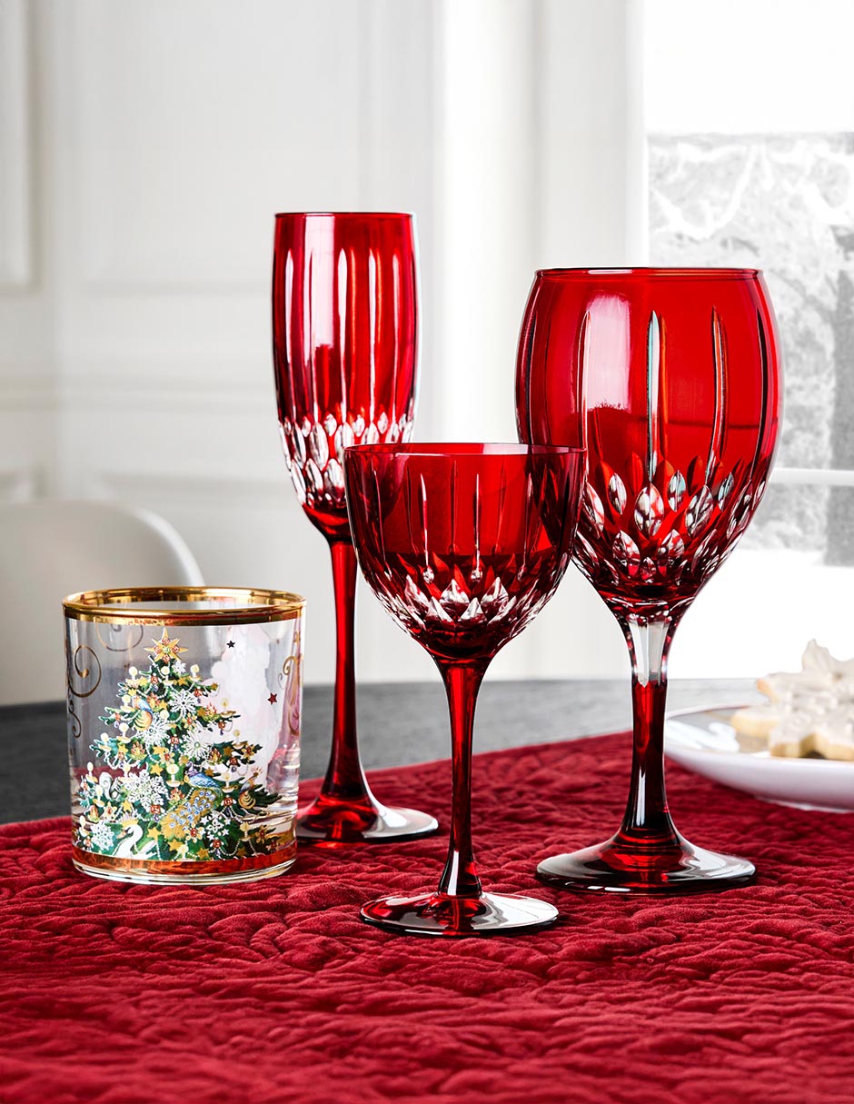 Set de copas para vino Wilshire de cristal 4 piezas 2