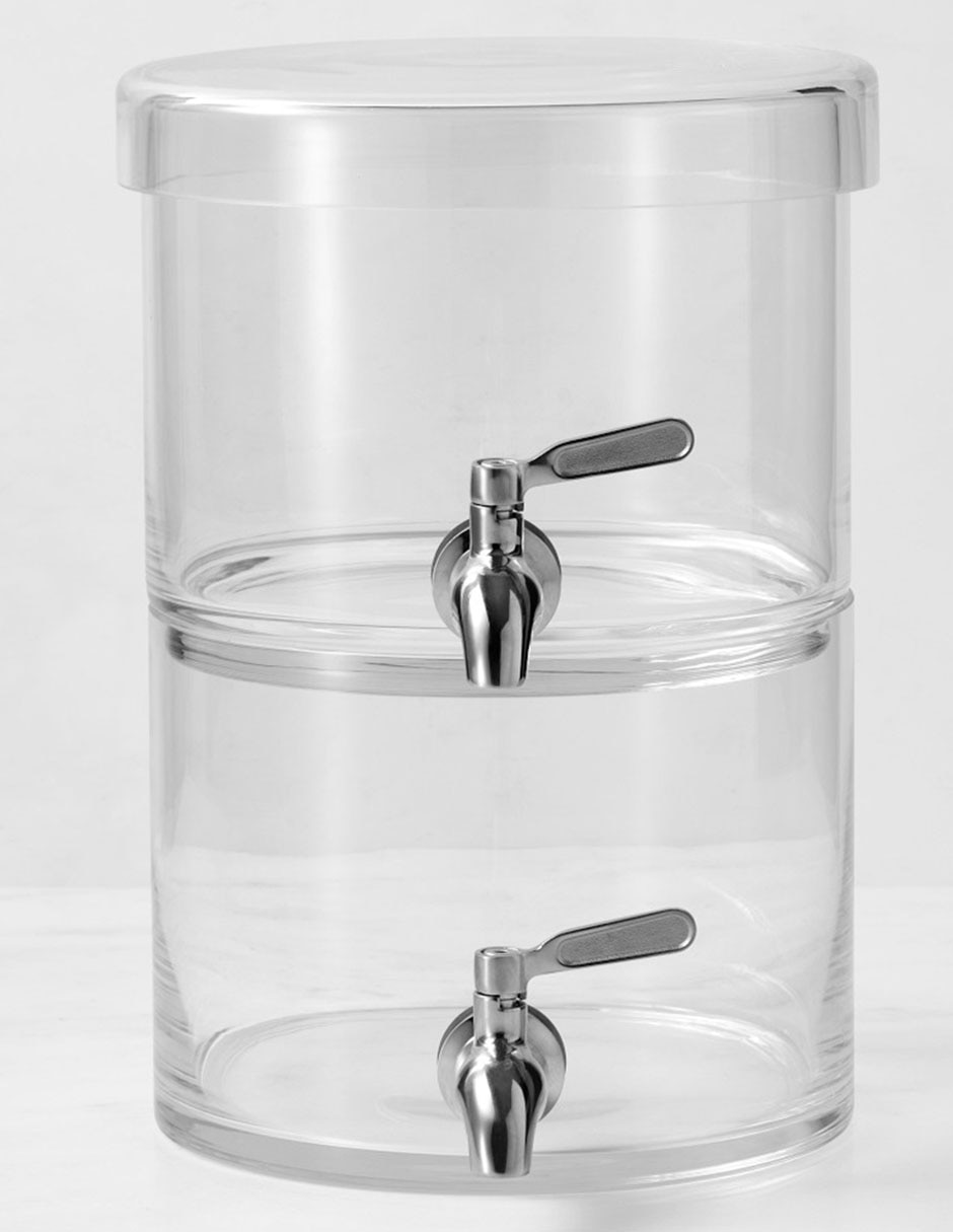 Vitrolero de vidrio Stacking
