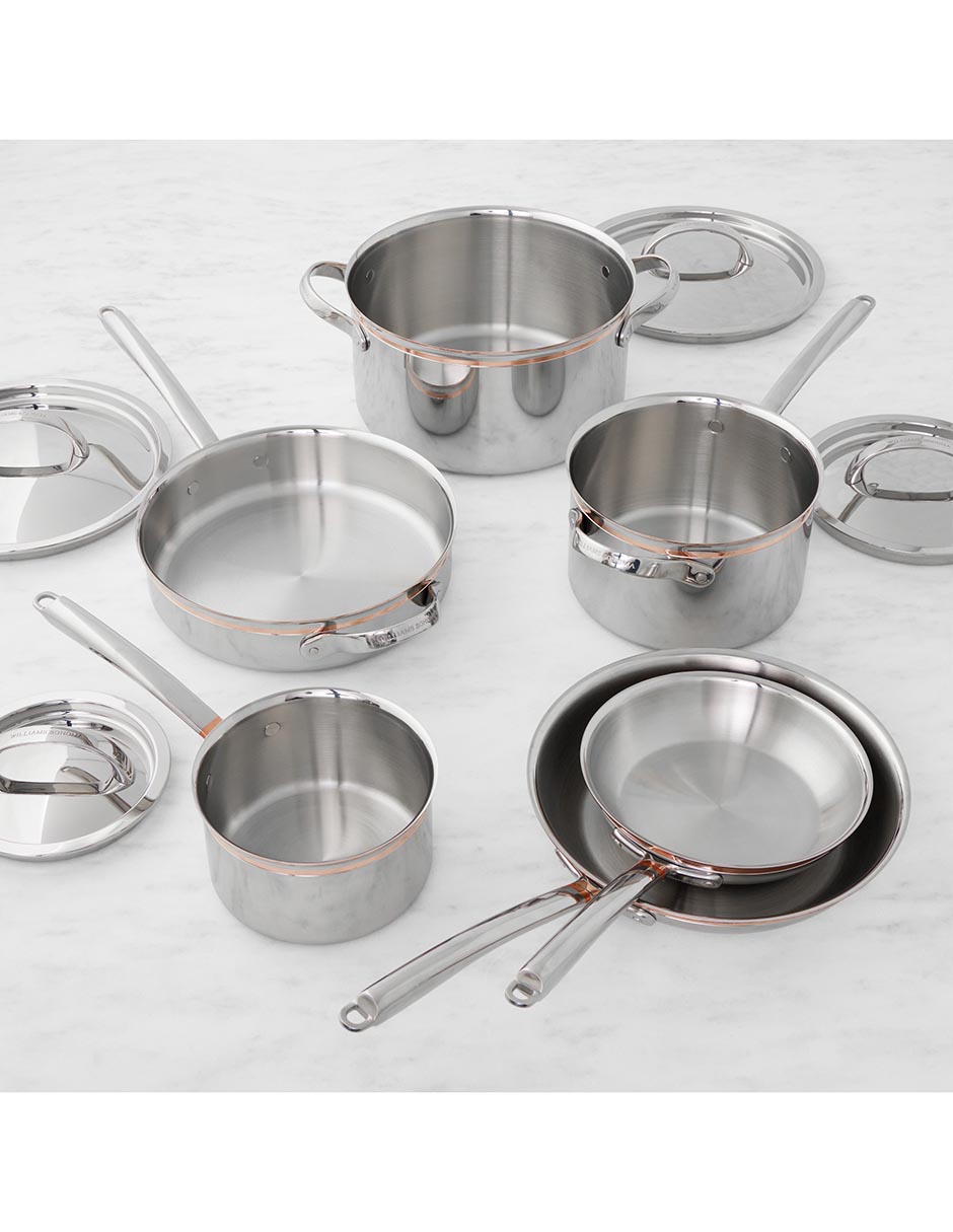 Batería de cocina Thermo-Clad de acero inoxidable 10 piezas 3