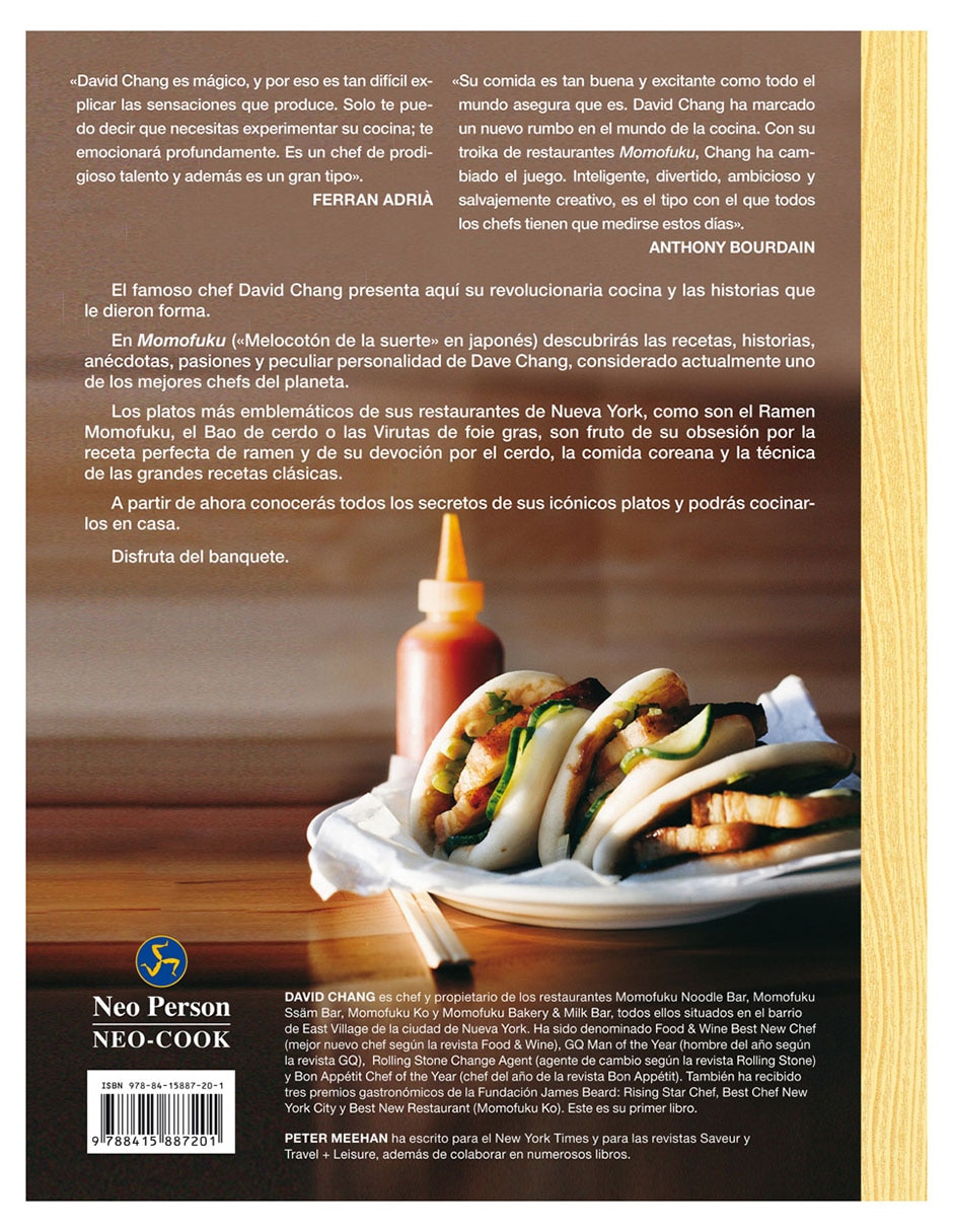 Libro Momofuku de David Chang/Mehaan 2