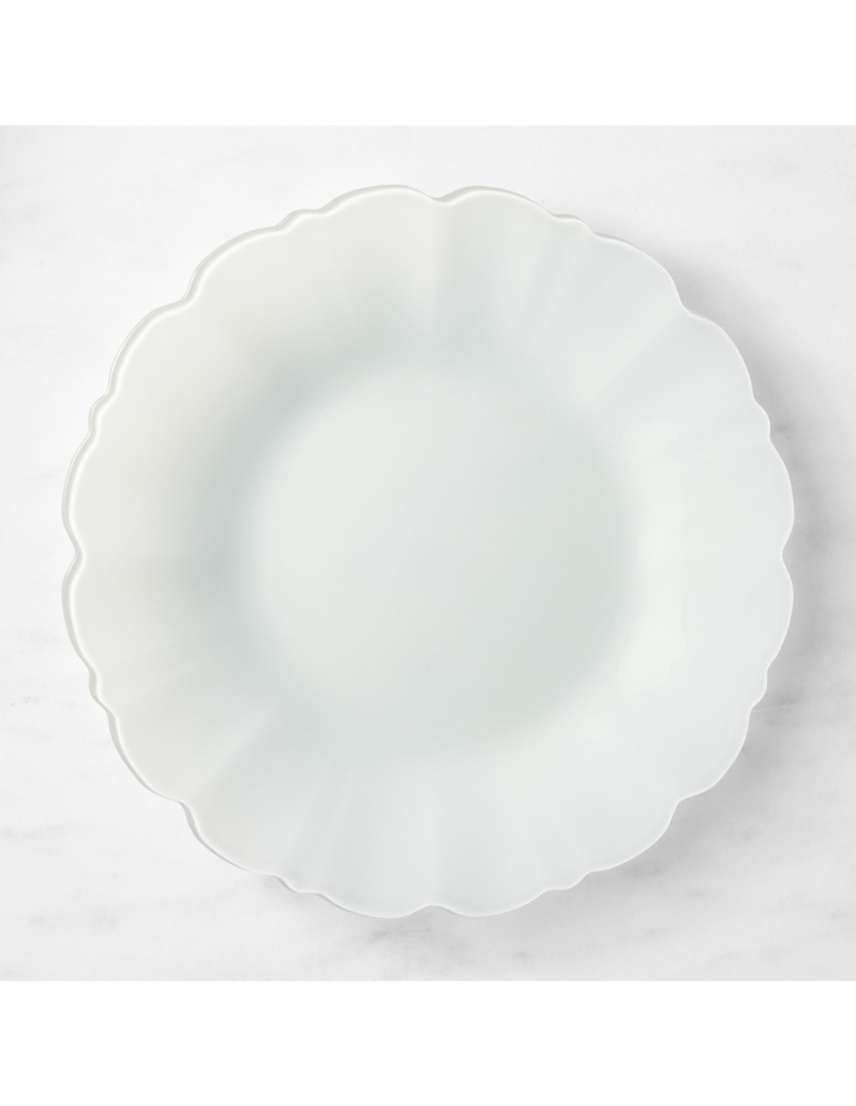Plato base Scalloped de vidrio 1