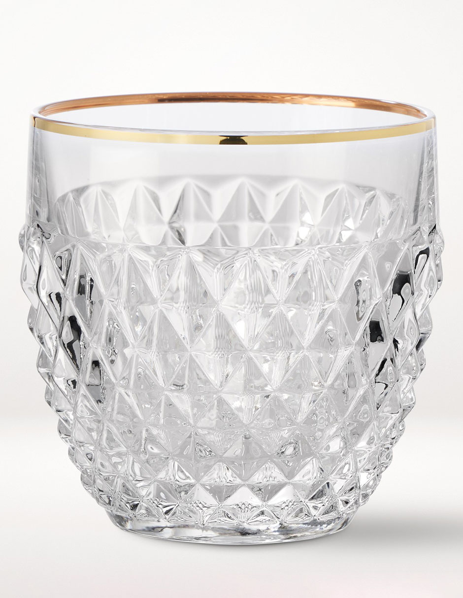 Set de vasos doble old fashion Pineapple de cristal con 2 piezas 1