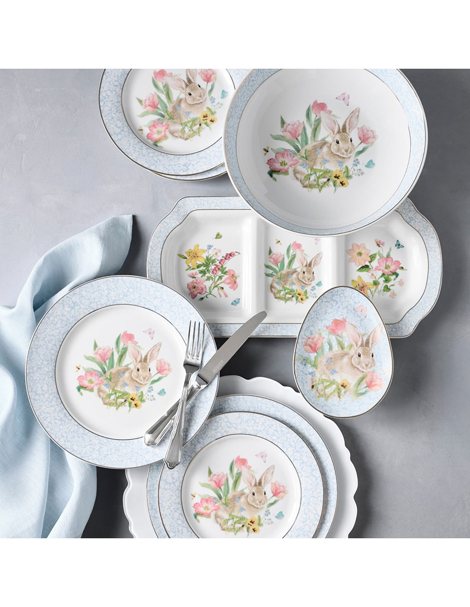 Ensaladera Garden Flowers de porcelana 2