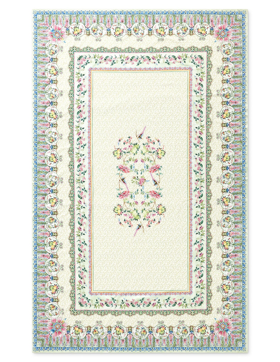 Mantel rectangular de algodón Famille Rose 3