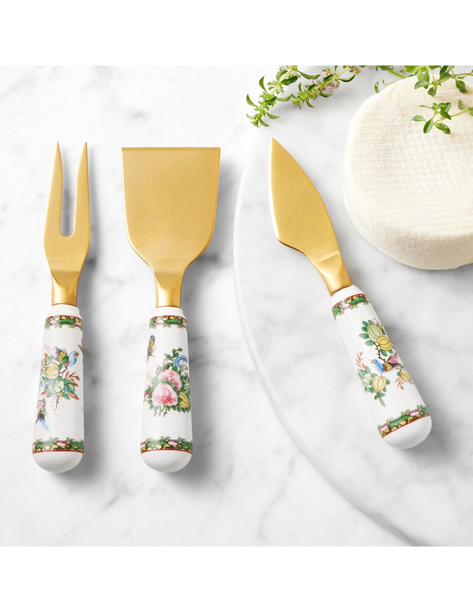 Set de cuchillos para quesos Famille Rose 3 piezas 2
