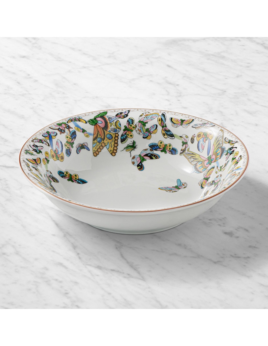 Ensaladera Papillon de porcelana