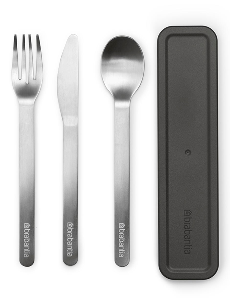 Set cubiertos Make & Take de acero inoxidable 3 piezas